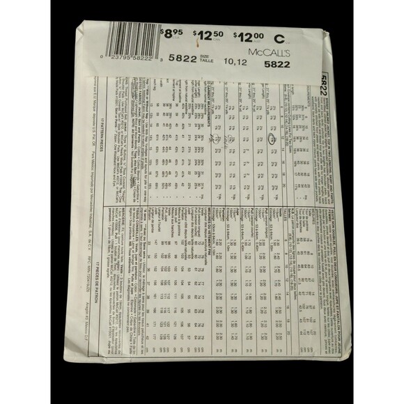 McCall's Non-Stop Wardrobe pattern 5822 Misses Jacket Top Skirt Sz 10-12 uncut - Picture 3 of 6